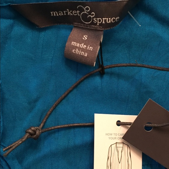 Market & Spruce Sequoia Crinkle Pleated Tunic - Picture 5 of 6